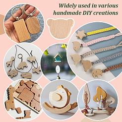 1 комплект необработанных деревянных чипсов WOOD-OC0003-98A