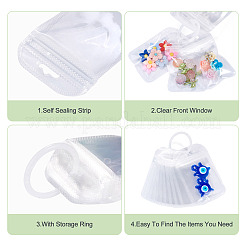 50 sachet d'emballage transparent refermable en plastique&nbsp;OPP-TA0001-28