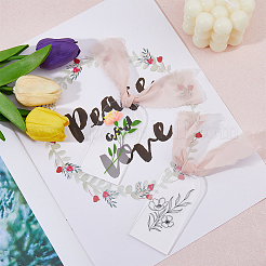 20 комплект пустых акриловых знаков для сидений&nbsp;AJEW-DC0001-76B