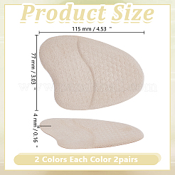 4 paio di cuscinetti antiscivolo in silicone per la pianta del piede&nbsp;DIY-AR0005-30A