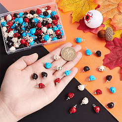 120шт 4-цветные подвески из синтетической бирюзы&nbsp;G-AR0004-90