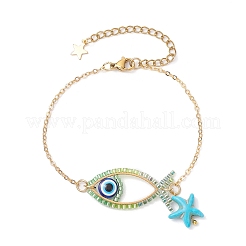 Semilla de cristal rebordea las pulseras del acoplamiento&nbsp;BJEW-MZ00152-05