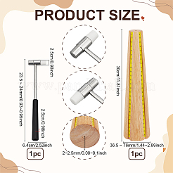 1 шт. ювелирный инструмент круглый деревянный браслет размер оправка для браслета&nbsp;TOOL-PH0001-97