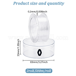 2 rouleau de fil de pêche transparent en nylon&nbsp;OCOR-GO0001-28A