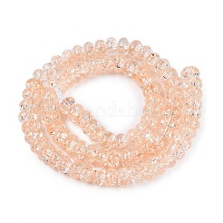Fili di perline di vetro trasparenti screpolate&nbsp;GLAA-N069-02A-06