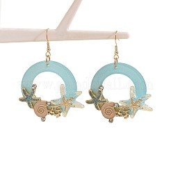 Boucles d'oreilles en alliage émaillé&nbsp;WGF042D-01