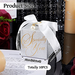 10 шт. квадратных складных коробок для конфет&nbsp;CON-TA0001-12