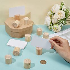24 шт. держатель для блокнота из дерева-колонны&nbsp;AJEW-BC0009-95C