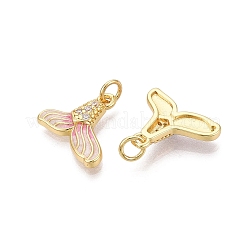 Pendentifs en laiton zircon cubique transparent&nbsp;KK-Q077-03G-05