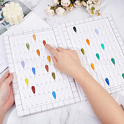 Бумажный нейл-арт дисплей цветная книга&nbsp;ODIS-WH0075-116C