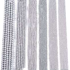 Chapelets de perles en verre électroplaqué&nbsp;LS-EGLA-A044-P8mm-A19