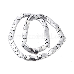 Perline di ematite non magnetici fili sintetici&nbsp;G-P545-I01-01G