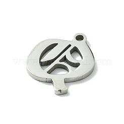 Pendenti in acciaio inossidabile 201 anti-ossidazione&nbsp;STAS-B055-01P-Q