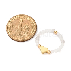 Кольца из натурального лунного камня&nbsp;RJEW-TA00199-04