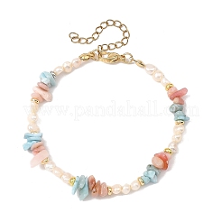 Braccialetti da donna con perline di morganite naturale&nbsp;BJEW-JB13954