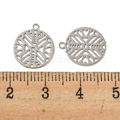 Anhänger mit Verzierungen aus Messing und geätztem Metall&nbsp;KKC-D001-13P