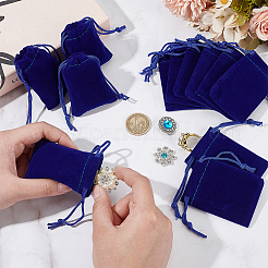 60шт прямоугольные бархатные мешочки с завязками&nbsp;TP-NB0001-66C