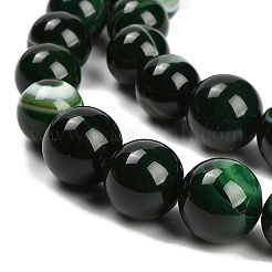 Нити из натуральных полосчатых бусин агата&nbsp;G-P589-A01-01H