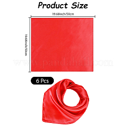 6шт. съемный атласный женский шарф&nbsp;AJEW-CN0004-92B