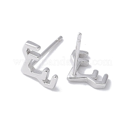 925 orecchini a bottone in argento sterling da donna&nbsp;EJEW-K303-03P