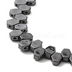 Гальванические нити из синтетических немагнитных гематитовых бусин&nbsp;G-Q1009-B02-01