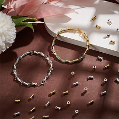 60шт 2 цвета латунные бусины&nbsp;FIND-BC0004-10