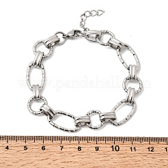 Bracelets à maillons en acier inoxydable 304 martelé pour femmes&nbsp;BJEW-L720-01P