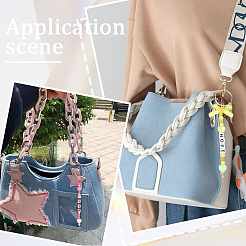 Kits de fabrication de porte-clés en acrylique avec lettres à faire soi-même&nbsp;DIY-SC0029-39C