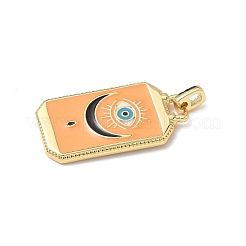 Карты таро латунные эмалевые подвески&nbsp;KK-Q068-56G-01