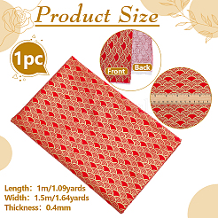 Baumwollstoff im japanischen Stil mit Fischschuppenmuster&nbsp;DIY-WH0579-98B