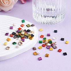 200 Stück 10 Farben galvanisieren Glasperlen&nbsp;SEED-CD0001-03B