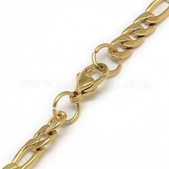 Модные мужские ожерелья из нержавеющей стали 201 «мать-сын»&nbsp;X-NJEW-L043B-41G