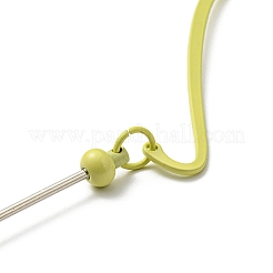 Закладки из железа и сплавов с подвеской из бисера&nbsp;AJEW-G055-02D