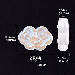 Прозрачные стеклянные бусины&nbsp;GLAA-YW0003-15