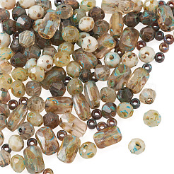 140 Stück 7 Stile Glasperlen-Sets&nbsp;SEED-TAD0001-03