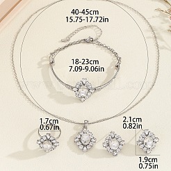 Collana con pendente in lega con strass&nbsp;FS-WG6A1C5-01