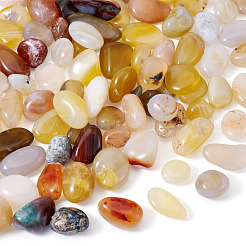 250 g de perles d'agate naturelle teintes et chauffées&nbsp;G-TA0002-73B