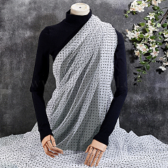 2 mètre de tissu à pois en fibre de nylon&nbsp;DIY-PH0036-36B