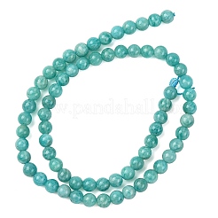 Природных амазонит бисер нитей&nbsp;G-G453-A02-6mm