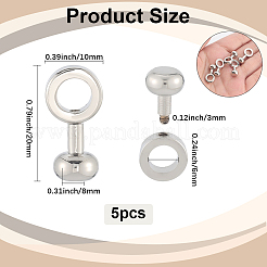 5 шт. латунные вставные пряжки-молнии&nbsp;FIND-SP0004-11P