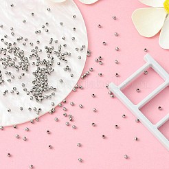 Круглые бусины из нержавеющей стали 304 с прострочкой&nbsp;STAS-YW0001-84