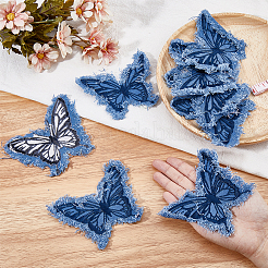 9 écusson papillon en polyester brodé par ordinateur&nbsp;PATC-DR0001-08A