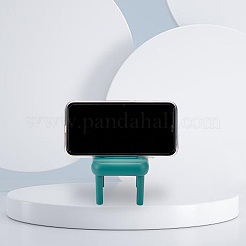5 комплект 5-х цветных пластиковых мини-подставок для сотового телефона в форме стула&nbsp;AJEW-DR0001-04