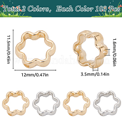 2 цвет ccb пластиковые бусины рамки&nbsp;CCB-SC0001-20