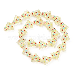 Стеклянные бусины ручной работы&nbsp;LAMP-F032-08G