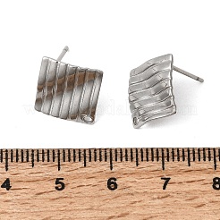 Фурнитура для сережек-гвоздиков из нержавеющей стали 304&nbsp;STAS-D217-02P