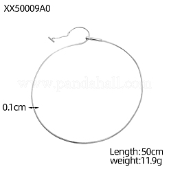 Collane a catena a serpente in acciaio inossidabile 304&nbsp;NJEW-OY002-43P