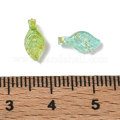 Pendentifs en acrylique transparent et feuille d'or&nbsp;AC-CBAF9C1-04A-05