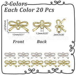 40 шт. 2-цветные литые звенья/соединители&nbsp;PALLOY-PH0025-66
