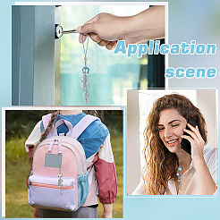 4 шт. 2-х видов стеклянных и акриловых мобильных ремешков&nbsp;HJEW-WR00016